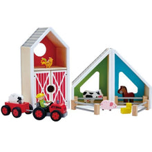 Load image into Gallery viewer, Wooden Barn Play Set
