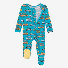 Load image into Gallery viewer, Surfs Up Footie Zipper One Piece