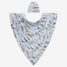 Load image into Gallery viewer, Posh Peanut Swaddle Maverick, Shark Swaddle