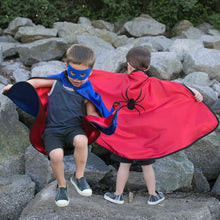 Load image into Gallery viewer, Superhero Reversible Adventure Cape with Mask , Superhero costume, Halloween costume

